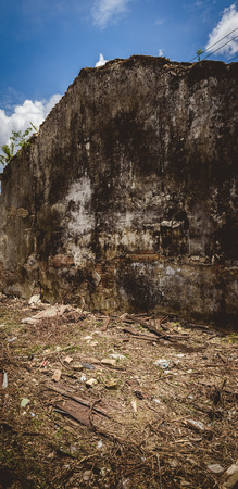 cracked paint, dirty, vintage, abstract ruin wall backgroundの写真素材