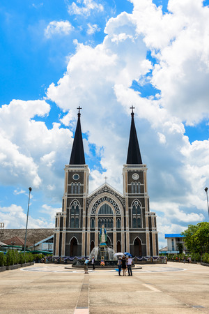 CHANTHABURI, THAILAND - MAY 14, 2017 : The Roman Catholic Church at Chanthaburi Province, Thailand. (The Cathedral of the Immaculate Conception)のeditorial素材