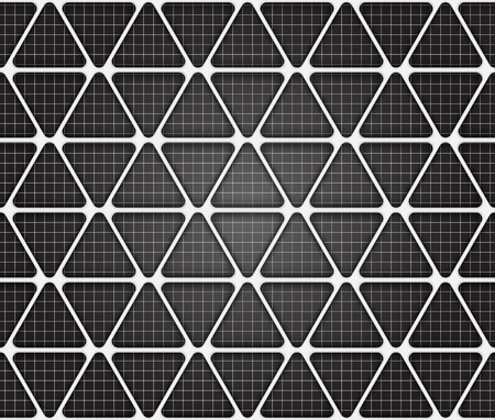 Volume realistic texture, gray 3d Triangle geometric pattern, design vector seamless Abstract background. use for wallpaper, webpage, tiling, layoutの写真素材