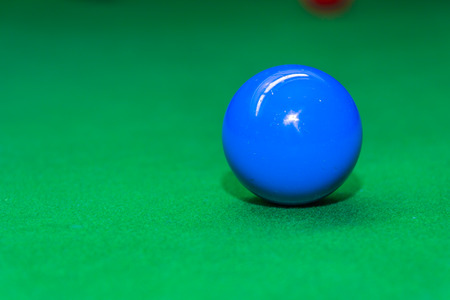 Snooker ball on snooker tableの写真素材