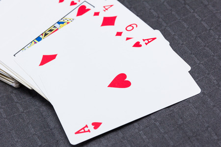 Cardboard playing cards for card games