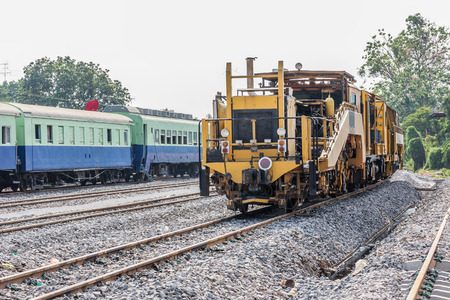Diesel Locomotive, Train in Thailandの写真素材
