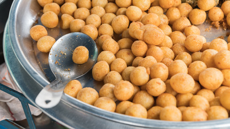 Candy has a nickname called turtle eggs or quail eggs as snacksの写真素材