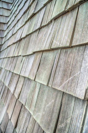 Wooden roof shingles
