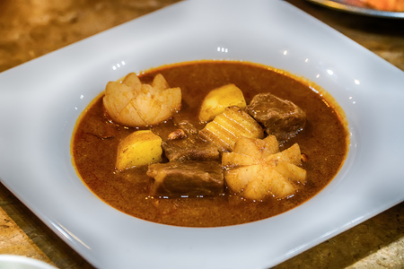 Chicken massaman curry.の写真素材