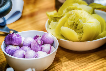 Pickled vegetables.の写真素材