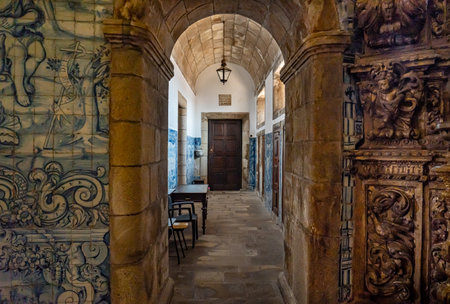 Interior of the Basilica of the Annunciation in Nazareth, Israelの写真素材