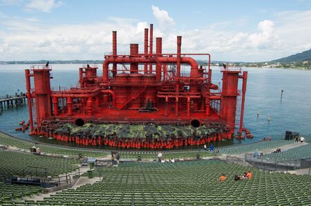 opera on the lake in Bregenz (Austria)のeditorial素材