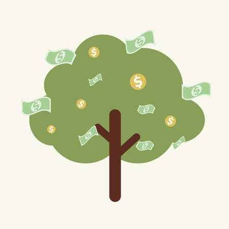 Money treeのイラスト素材