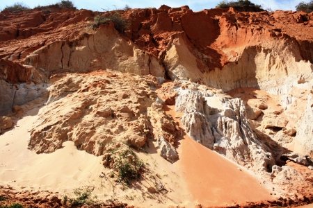 sand canyon at mui ne, vietnamの写真素材