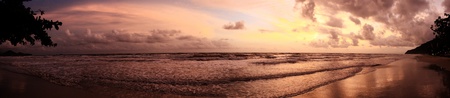 sunset sea panorama