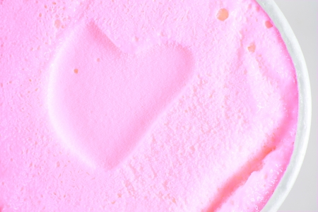 heart shape ice-cream textureの写真素材