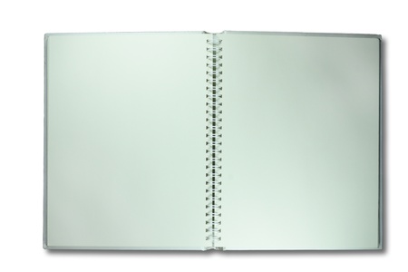 blank open ring notebookの写真素材