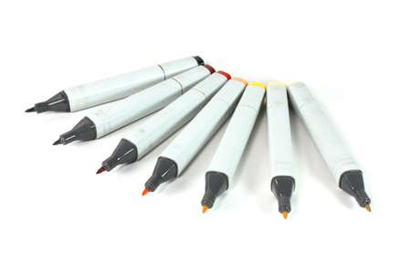 colorful marker isolatedの写真素材