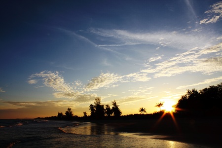 sunset scenery の写真素材