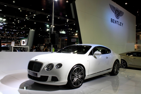 BANGKOK,THAILAND - MARCH 30: Bentley Continental GT Speed on display at The 34th Bangkok International Motor Show 2013 in Bangkok, Thailand.のeditorial素材