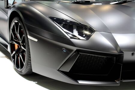 BANGKOK,THAILAND - MARCH 30: Lanborghini Aventador on display at The 34th Bangkok International Motor Show 2013 in Bangkok, Thailand.のeditorial素材