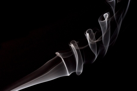 Abstract smoke on black backgroundの写真素材