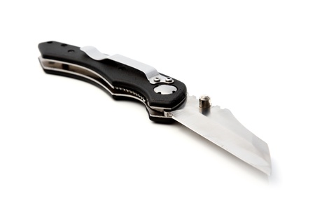 pocket knife isolated on white background
