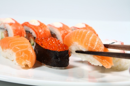 tasty Japanese sushiの写真素材