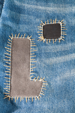 blue jeans textureの写真素材