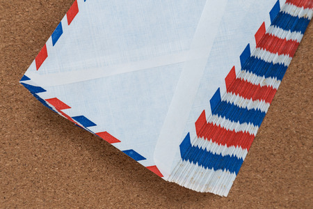 vintage mail envelopesの写真素材