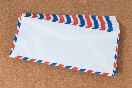 vintage mail envelopesの写真素材