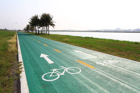 bicycle laneの写真素材