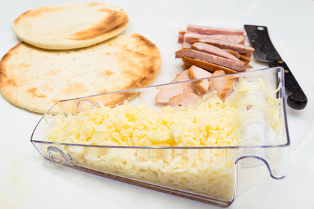 pizza ingredientsの写真素材