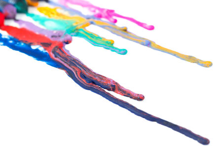 crayon melted artの写真素材