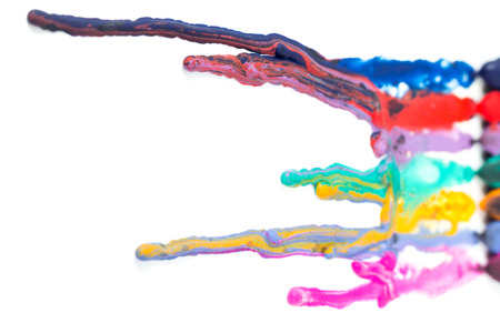 crayon melted artの写真素材