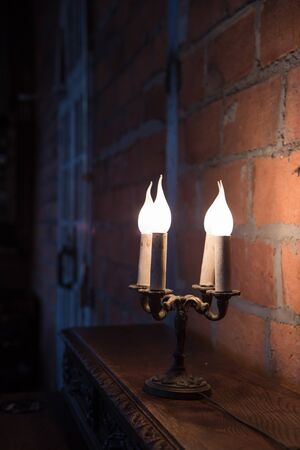 Artificial candlesticksの写真素材