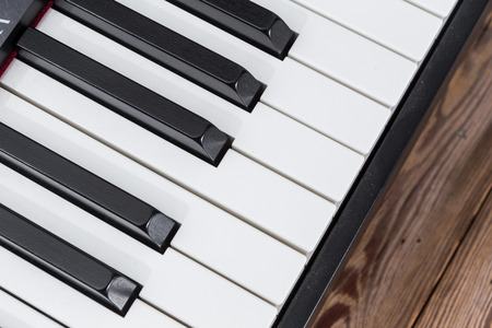 close-up electric pianoの写真素材