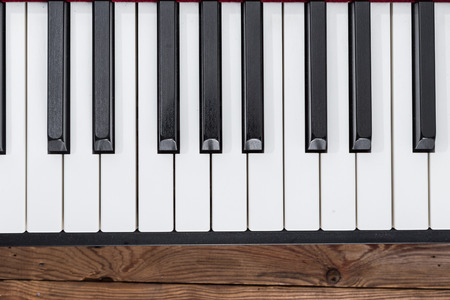 close-up electric pianoの写真素材