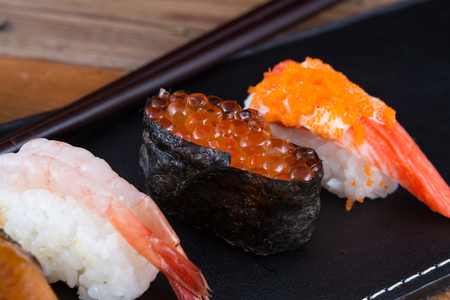 Fresh Japanese sushiの写真素材