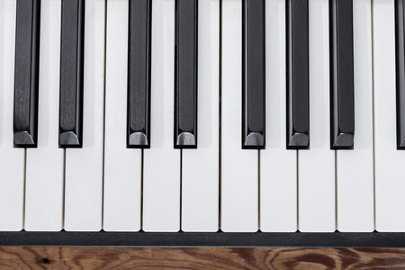 close-up electric pianoの写真素材
