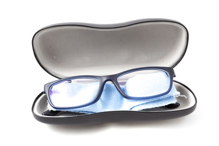 glasses isolated on white backgroundの写真素材