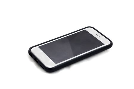 smart phone isolated on white backgroundの写真素材