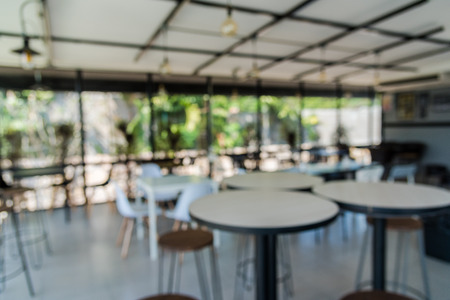 interior cafe blurredの写真素材