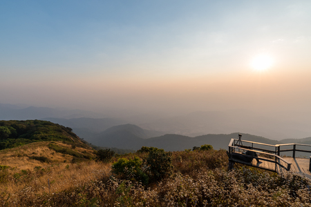 Beautiful scenic of Kew Mae Pan at Doi Inthanon National Park, Chiangmai, Thailand.の写真素材