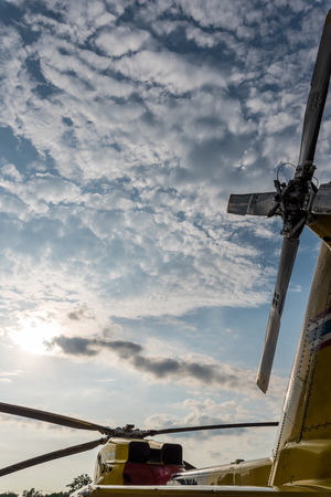 helicopter tailの写真素材