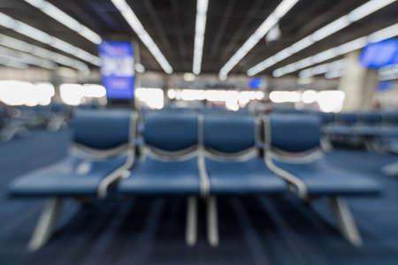 airport terminal blurredの写真素材