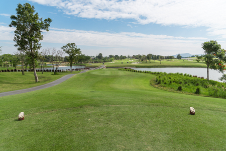 golf fieldの写真素材
