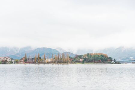 Autumn at Fuji Kawaguchi Lake,の写真素材