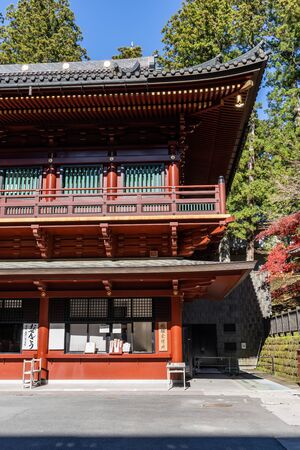 TOCHIGI, JAPAN - NOVEMBER 15, 2018: Day scene of Rinnoji Temple at Nikko, Tochigi Prefecture, Japanのeditorial素材