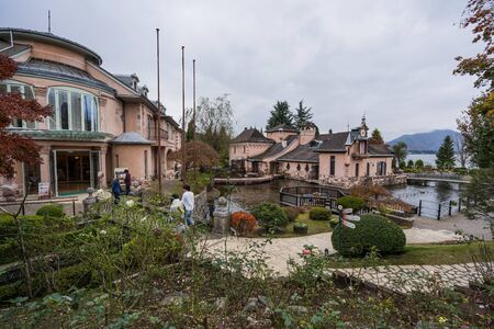 YAMANASHI, JAPAN - NOVEMBER 13, 2018: Day scene of Kawaguchiko Music Forest Museum at Kawaguchiko, Yamanashi, Japanのeditorial素材