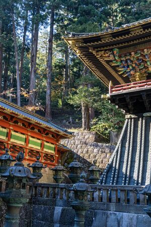 TOCHIGI, JAPAN - NOVEMBER 15, 2018: Day scene of Taiyuin temple at Nikko, Tochigi Prefecture, Japanのeditorial素材