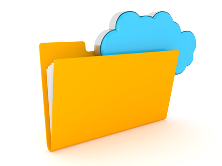 Files on Cloud Computing. 3d image rendererの写真素材