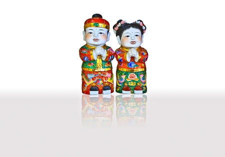 Chinese doll on backgroundの写真素材