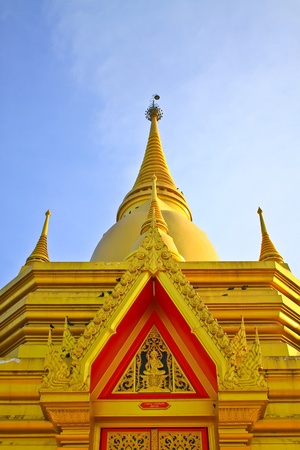 Thai Pagoda is beautiful at temple, Thailandの写真素材